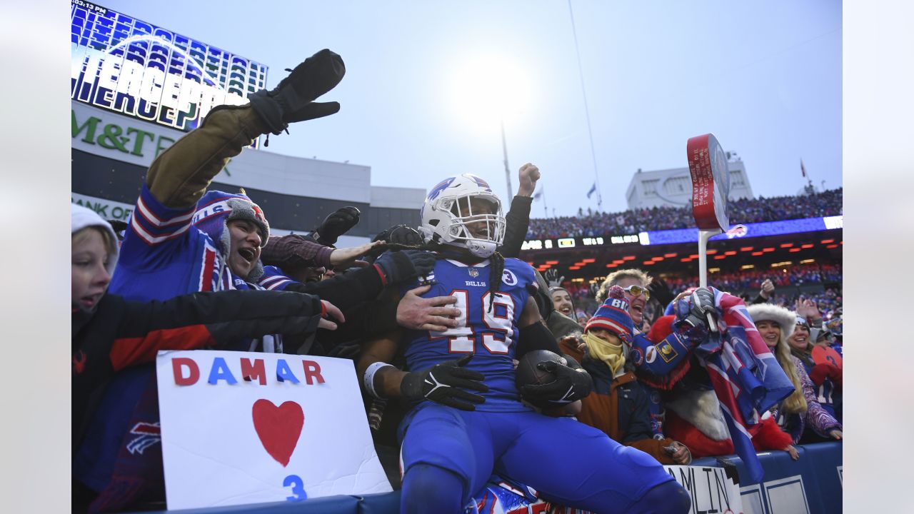 Buffalo Bills linebacker Tremaine Edmunds (49) after catching an  interception during the second half of an NFL football game against the New  England Patriots, Sunday, Jan. 8, 2023, in Orchard Park. (AP