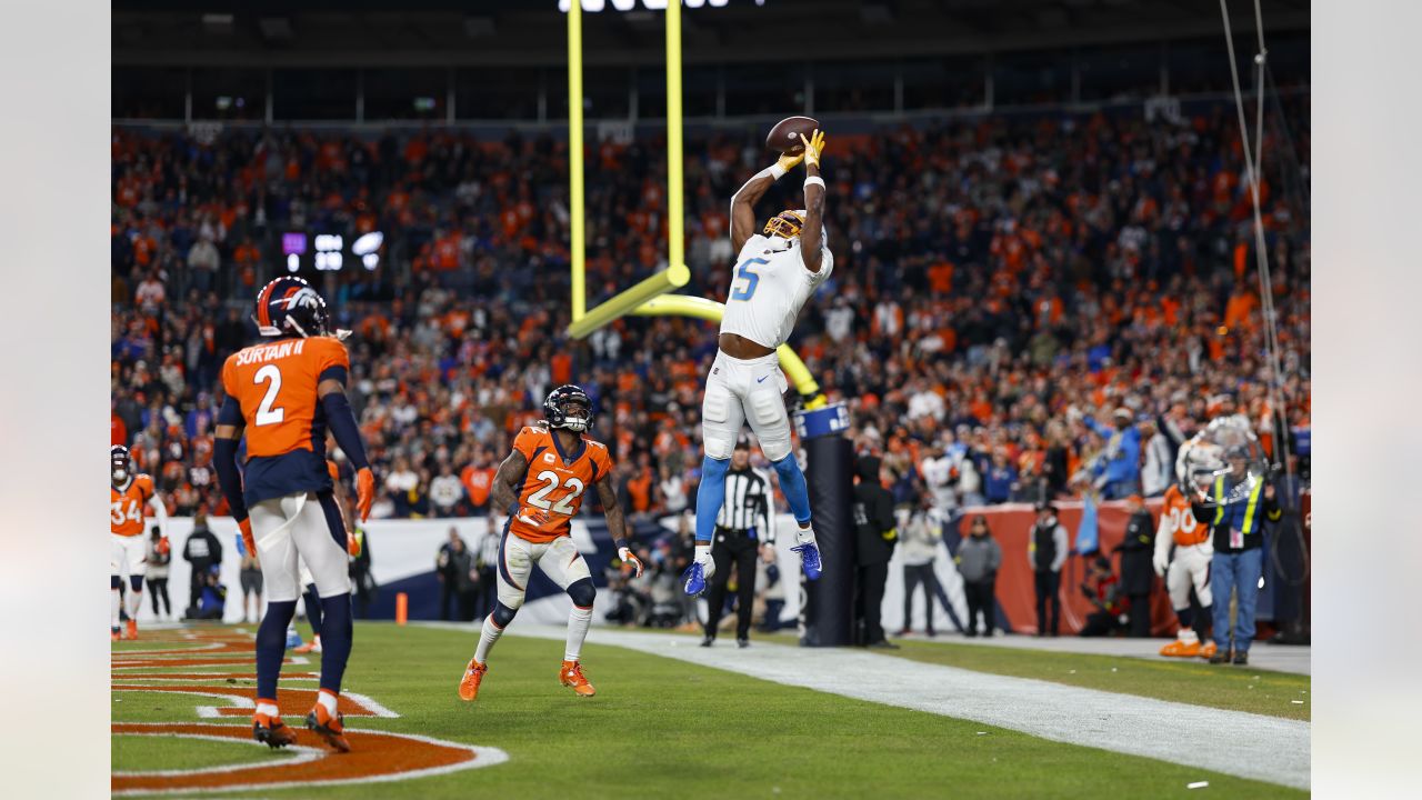 DENVER, CO - JANUARY 8: Denver Broncos cornerback Pat Surtain II (2) wears  a shirt in support of Damar Kamlin before a game between the Los Angeles  Chargers and the Denver Broncos