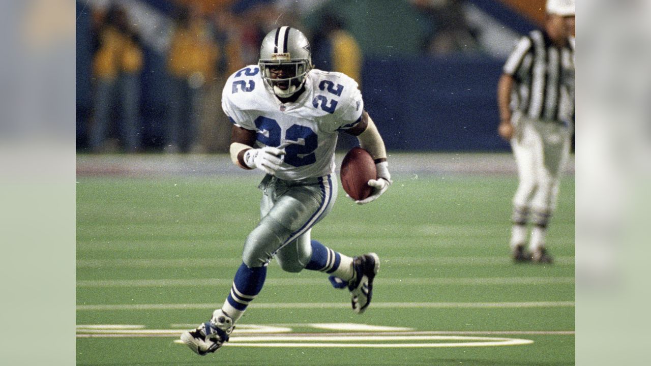 Smith is the NFL's all-time leading rusher with 18,355 yards, and it's doubtful anyone else is going to even approach that number. Smith led the league in rushing in 1991, 1992, 1993 and 1995; he also won an NFL MVP award (in 1993) and was the MVP of Super Bowl XXVIII. Sorry, Tony.