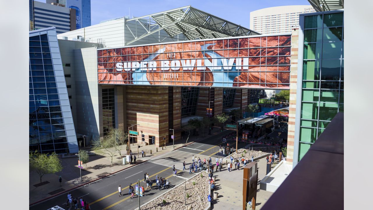 Inside the Phoenix Convention Center, site of the Super Bowl Experience