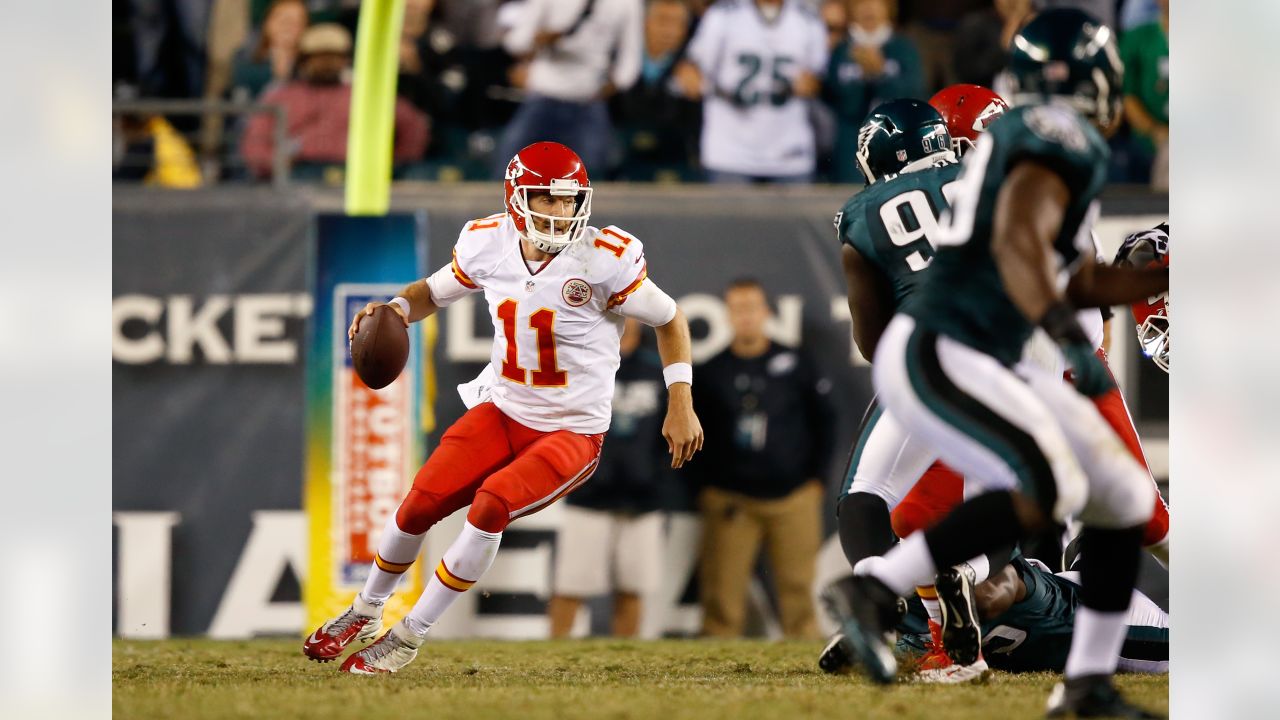 Kansas City Chiefs quarterback Patrick Mahomes runs the ball during the  second half of an NFL football game against the Los Angeles Chargers  Sunday, Sept. 26, 2021, in Kansas City, Mo. (AP