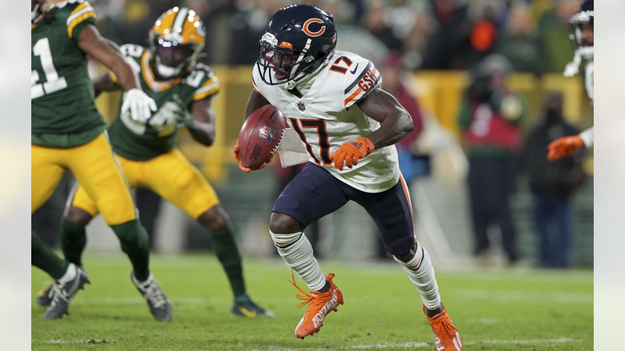 Atlanta Falcons wide receiver Damiere Byrd (14) catches a pass during the  second half of an NFL football game against the Chicago Bears, Sunday, Nov.  20, 2022, in Atlanta. The Atlanta Falcons