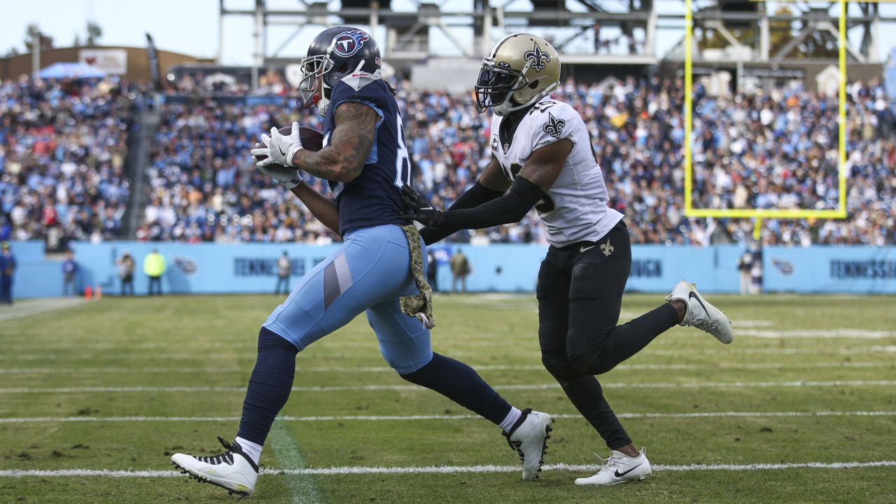 New Orleans Saints Game-Used Football vs. Tennessee Titans on November 14, 2021