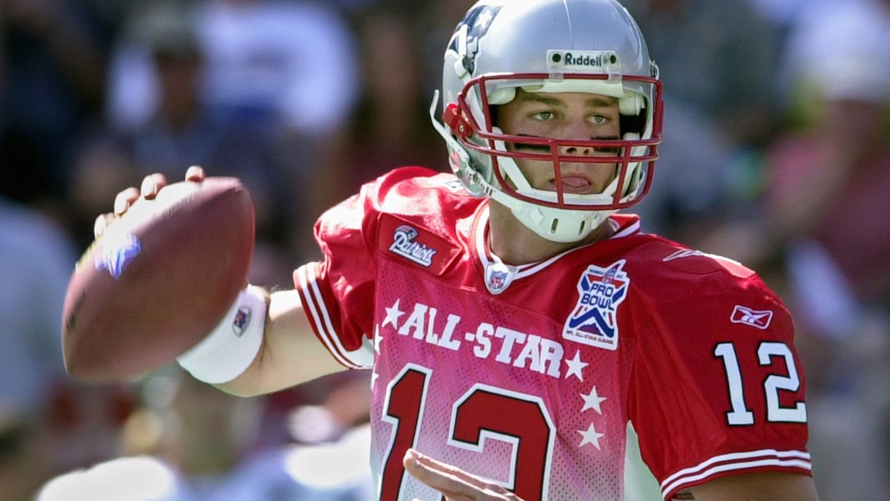 New England Patriots - 2002: Tom Brady quarterbacks the AFC to a 38-30 win  in the Pro Bowl.