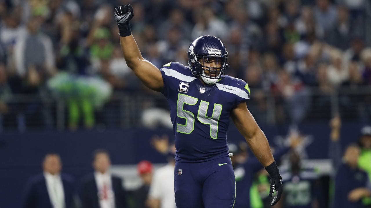 Seattle Seahawks middle linebacker Bobby Wagner (54) during an NFL football  game against the Jacksonville Jaguars, Sunday, Oct. 31, 2021, in Seattle.  The Seahawks won 31-7. (AP Photo/Ben VanHouten Stock Photo - Alamy