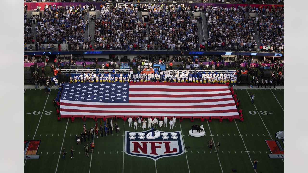 super bowl 56 flag