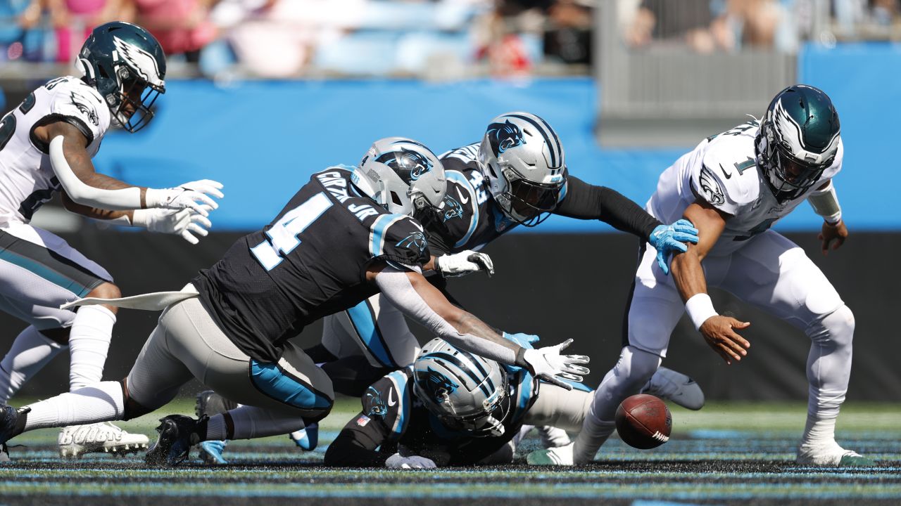 CHARLOTTE, NC - OCTOBER 10: Carolina Panthers linebacker Jermaine