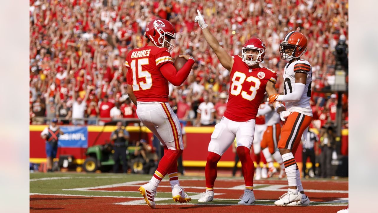 Kansas City Chiefs quarterback Patrick Mahomes warms up prior to an NFL  football game against the Los Angeles Rams Sunday, Nov. 27, 2021, in Kansas  City, Mo. (AP Photo/Ed Zurga Stock Photo 