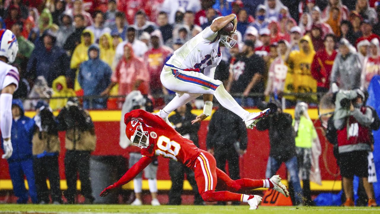 Kansas City Chiefs safety Deon Bush comes off the field after their win  against the Las Vegas Raiders in an NFL football game, Monday, Oct. 10,  2022 in Kansas City, Mo. (AP