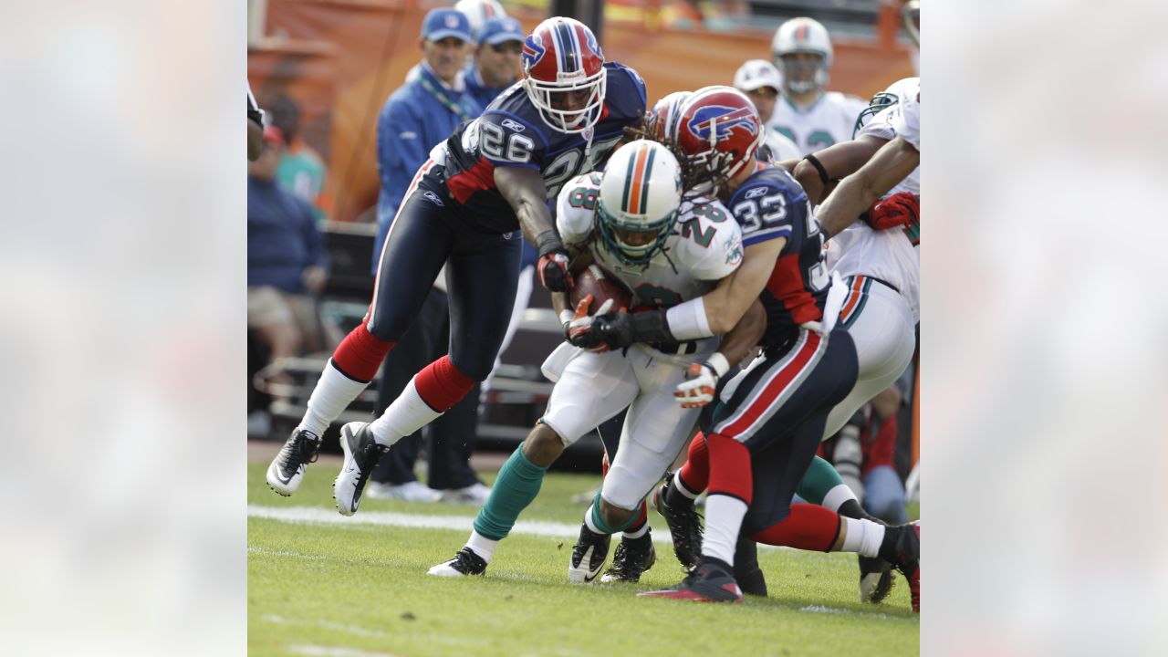 Miami Dolphins' Davone Bess runs the ball against the Buffalo Bills during  the third quarter of an NFL football game in Orchard Park, N.Y., Sunday, Dec.  18, 2011. (AP Photo/Derek Gee Stock