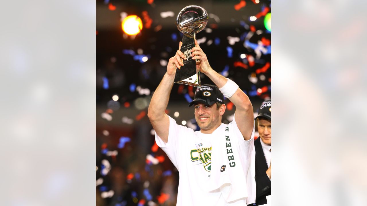 Aaron Rodgers 12 Green Bay Packers SUPER BOWL XLV Champions 