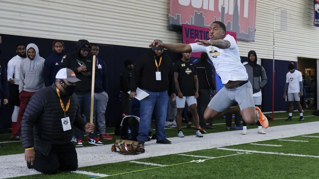 SC State football trio works out for NFL at HBCU Combine