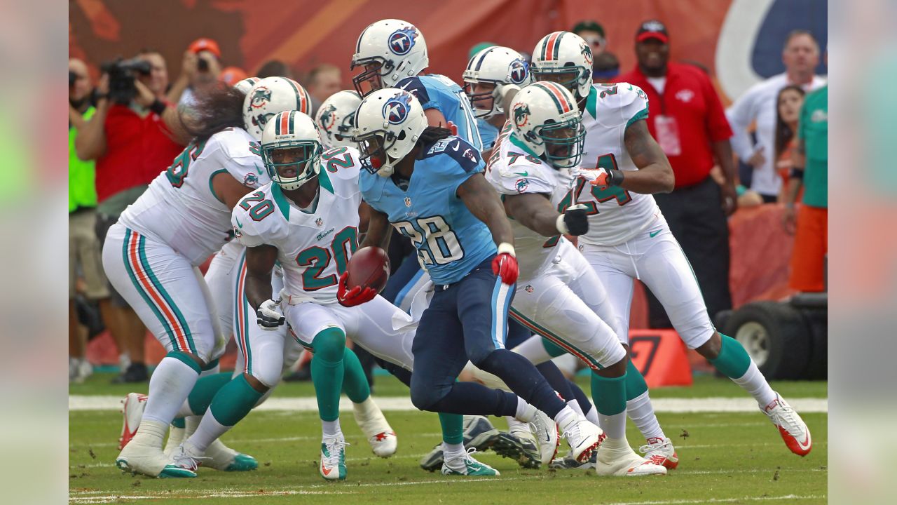 Miami Dolphins fullback Charles Clay (42) in action against the