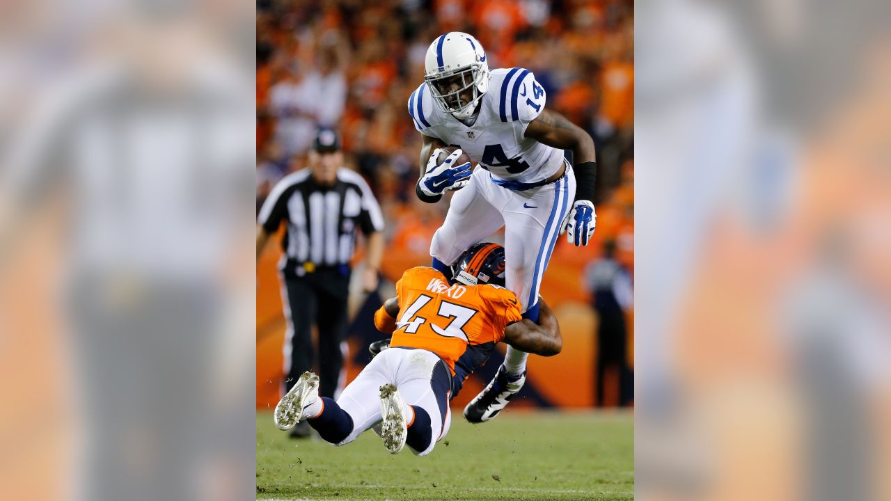 Denver Broncos free safety Rahim Moore (26) intercepts a ball