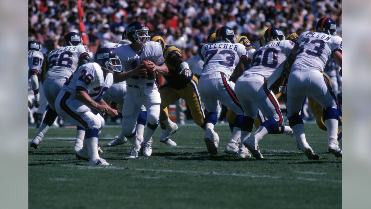 January 15, 1994 - San Francisco, California, U.S - San Francisco 49ers vs.  New York Giants at Candlestick Park Saturday, January 15, 1994. 49ers beat Giants  44-3. New York Giants quarterback Phil