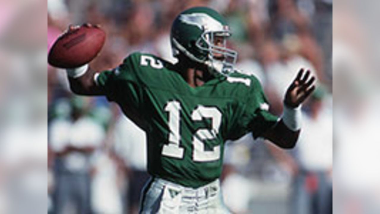 12 Randall Cunningham, QB - Philadelphia Eagles  Philadelphia eagles  football, Eagles nfl, Football