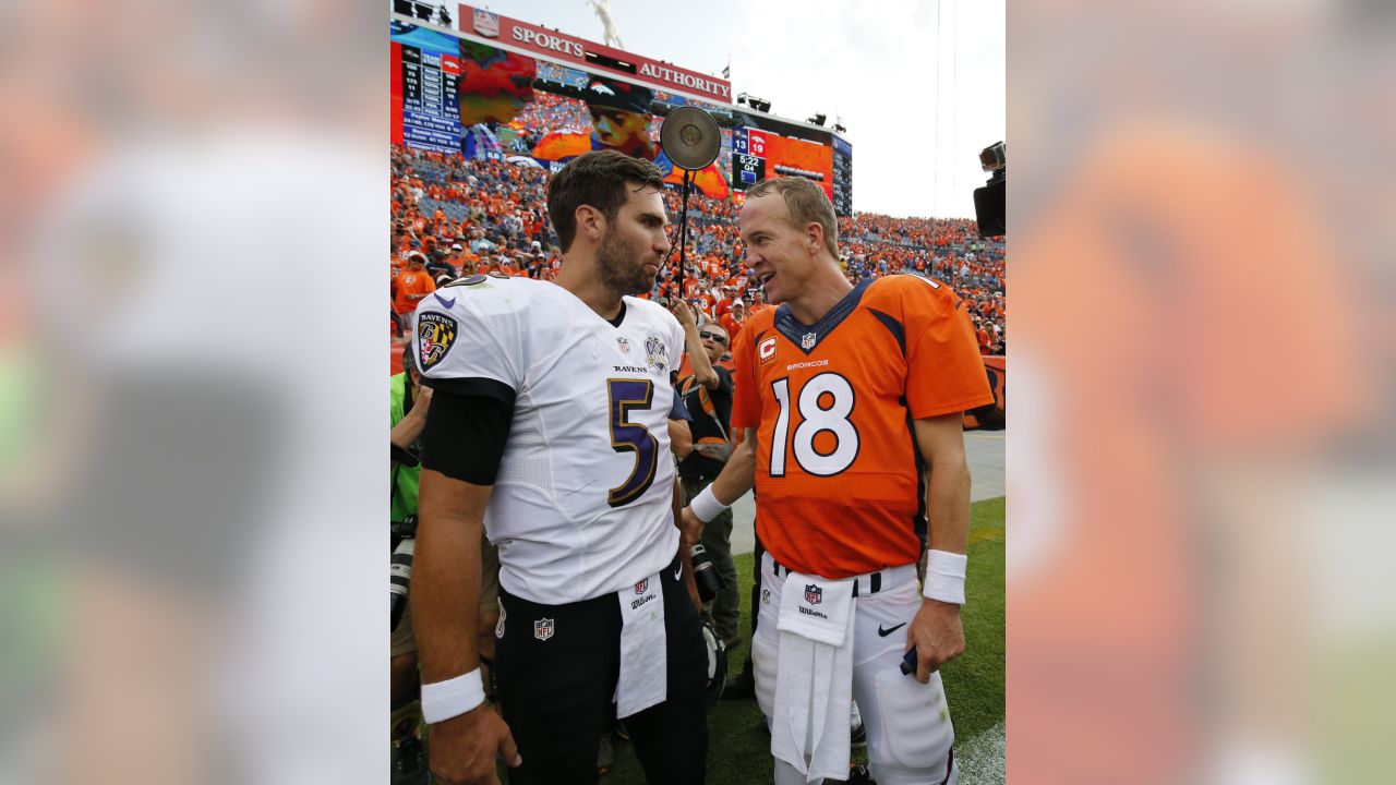 HUGE Baltimore Ravens vs Denver Broncos Banner Joe Flacco Peyton