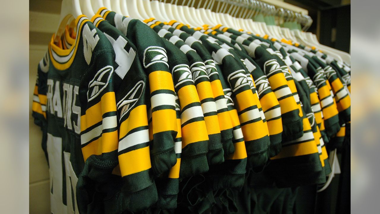 Green Bay Packers on Twitter: Take a look inside the #Packers sewing room  as the seamstresses prepare the historic third jerseys for this Sunday. 