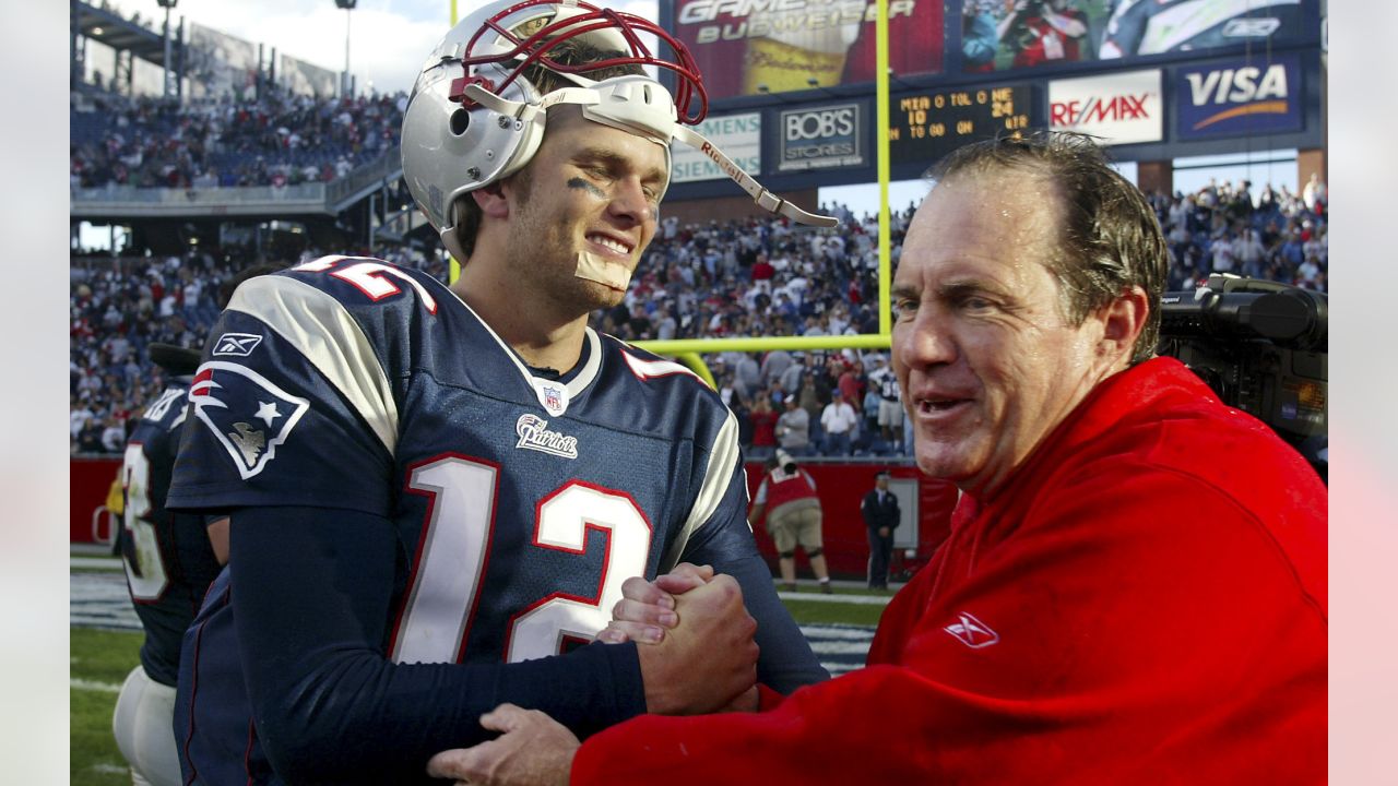 Head Coach Bill Belichick of the New England Patriots during Super Bowl XLII  against the New York Giants at the University of Phoenix Stadium on  February 3, 2008 in Glendale, Arizona. The