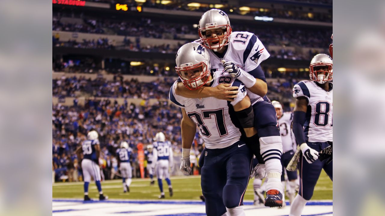 29 August 2012 - East Rutherford, New Jersey - New England Patriots  quarterback Tom Brady (12) looks on with his helmet off during the NFL  preseason game between the New England Patriots