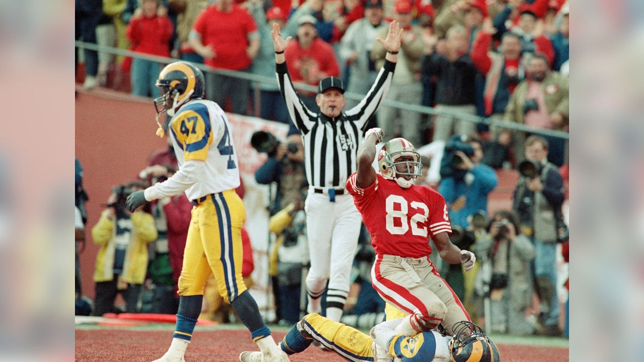 Beer (Alcohol) and cigarette (Tobacco) advertising in Candlestick stadium  during the 1991 National Football Conference championship game between the  New York Giants and San Francisco 49ers in San Francisco, Jan. 1991 Stock