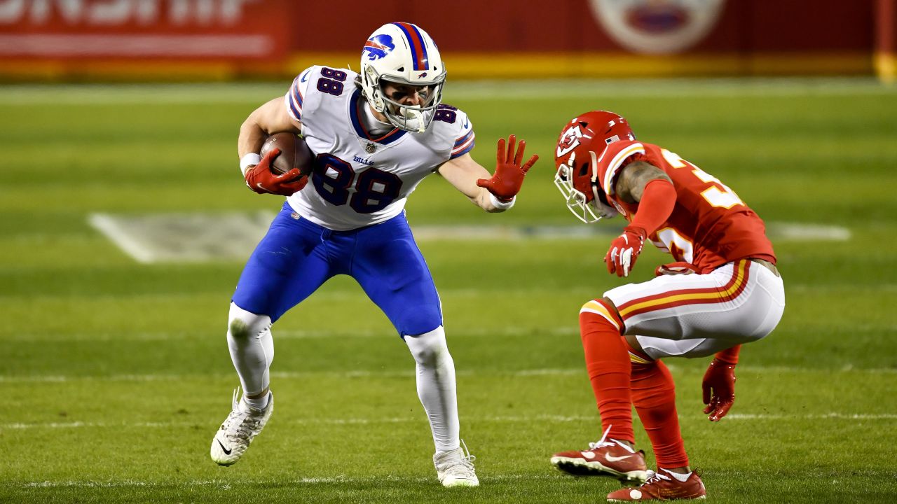 January 4, 2020: Buffalo Bills tight end Dawson Knox (88) prior to an NFL  football playoff