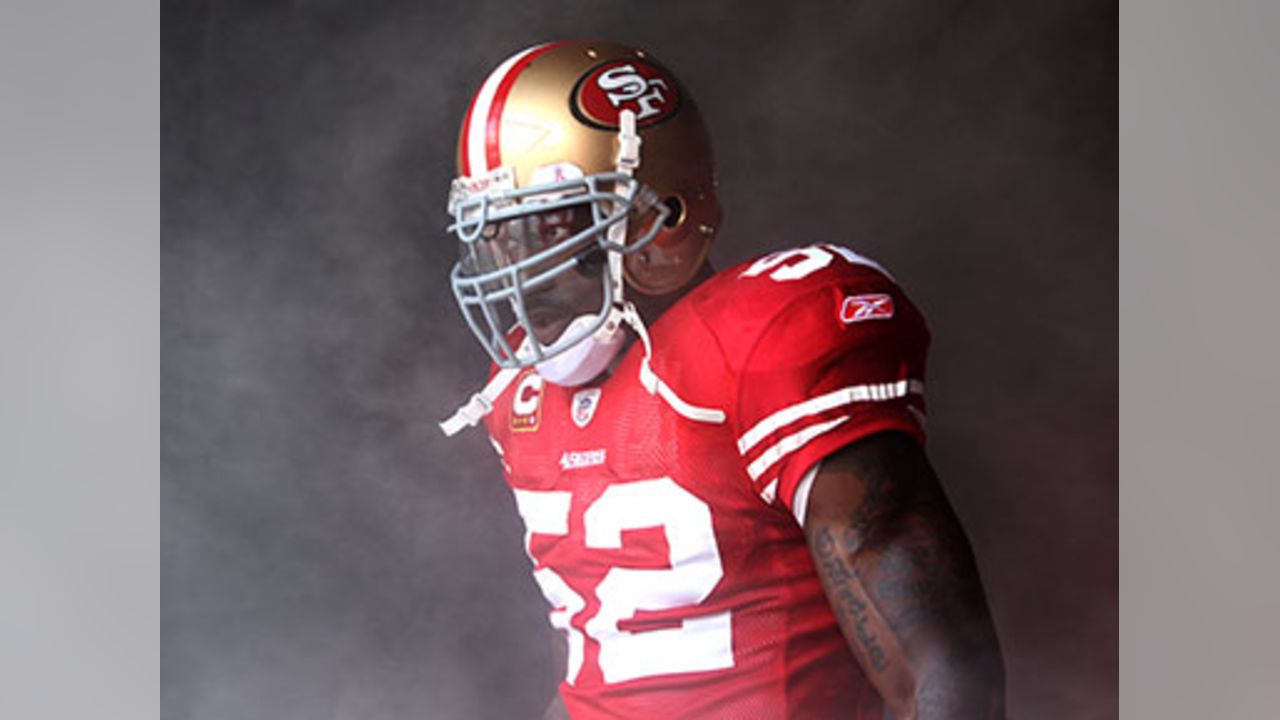 San Francisco 49ers inside linebacker Patrick Willis #52 before the game  against the Kansas City Chiefs at Levi's Stadium in Santa Clara, Calif. on  Sunday, Oct. 5, 2014. (AP Photo/Michael Zito Stock