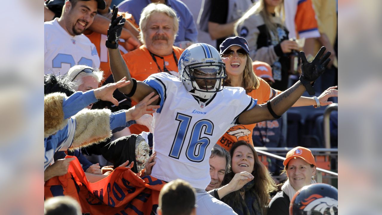 Detroit Lions wide receiver Titus Young (16) is introduced before