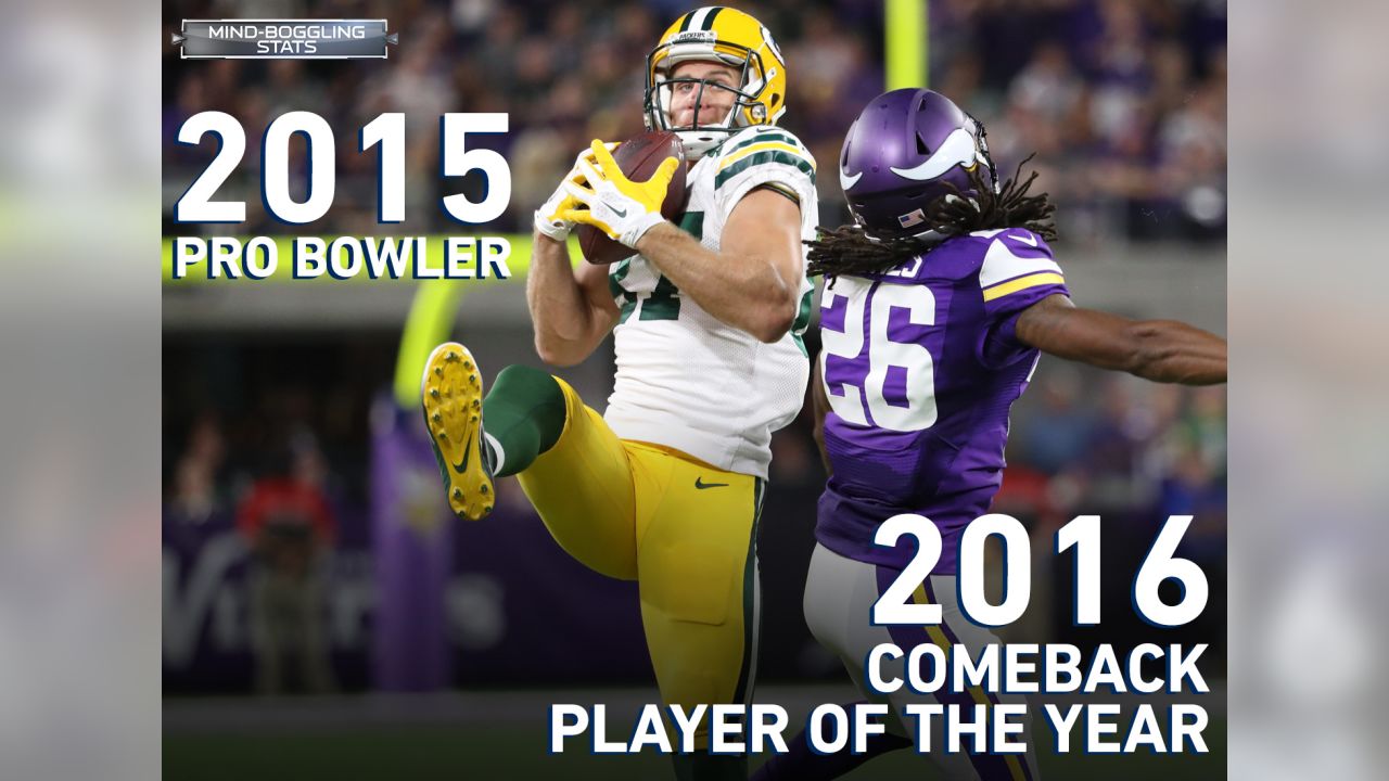 Green Bay Packers - Jordy Nelson ranks No. 4 in team history in receptions  (550), No. 6 in receiving yards (7,848), No. 3 in touchdown receptions (69)  & No. 4 in 100-yard