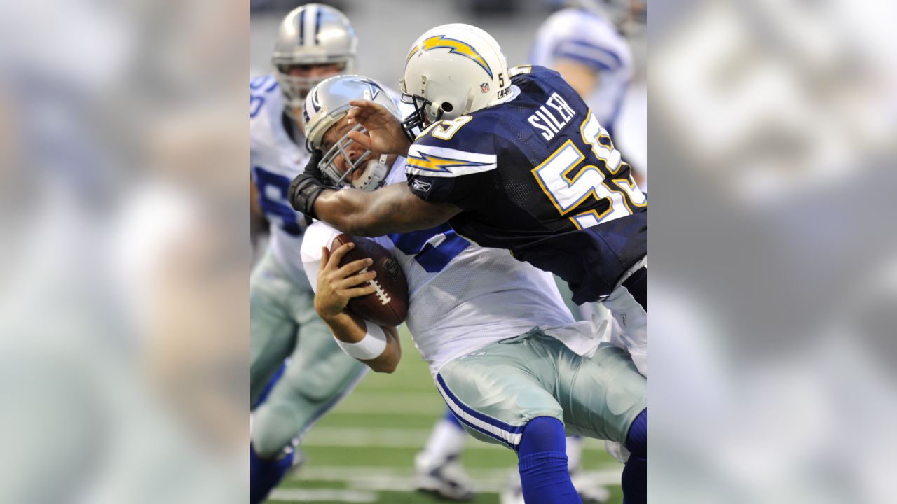 San Diego Chargers tight end Antonio Gates (85) makes a reception in the  NFL football game between the San Diego Chargers and Dallas Cowboys at  Cowboys Stadium in Arlington, Texas. The Chargers