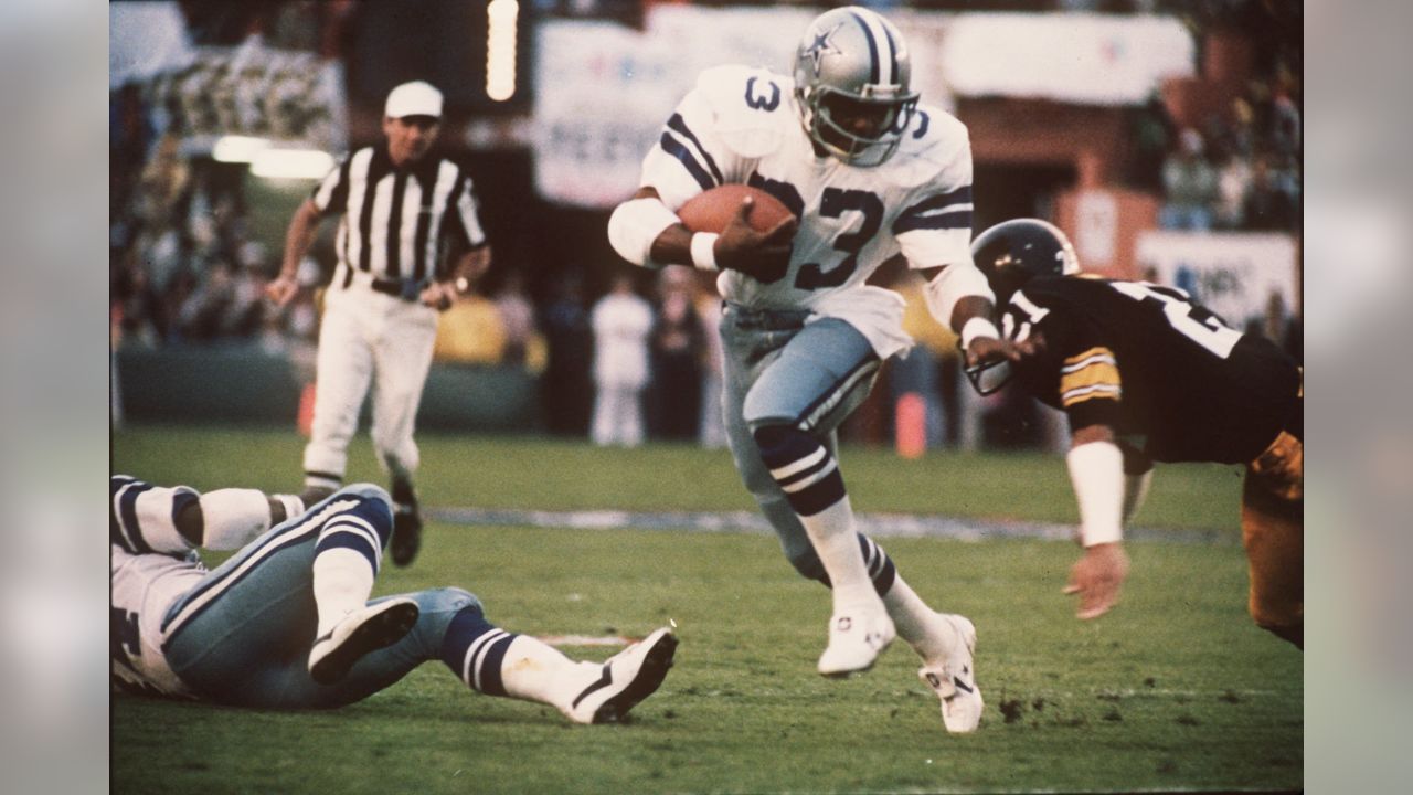 Tony Dorsett gained almost 1500 yards and scored 11 TDs against the Big Red  in his career (17 games) including this remarkable run at Busch in 1980., By St. Louis Football Cardinals