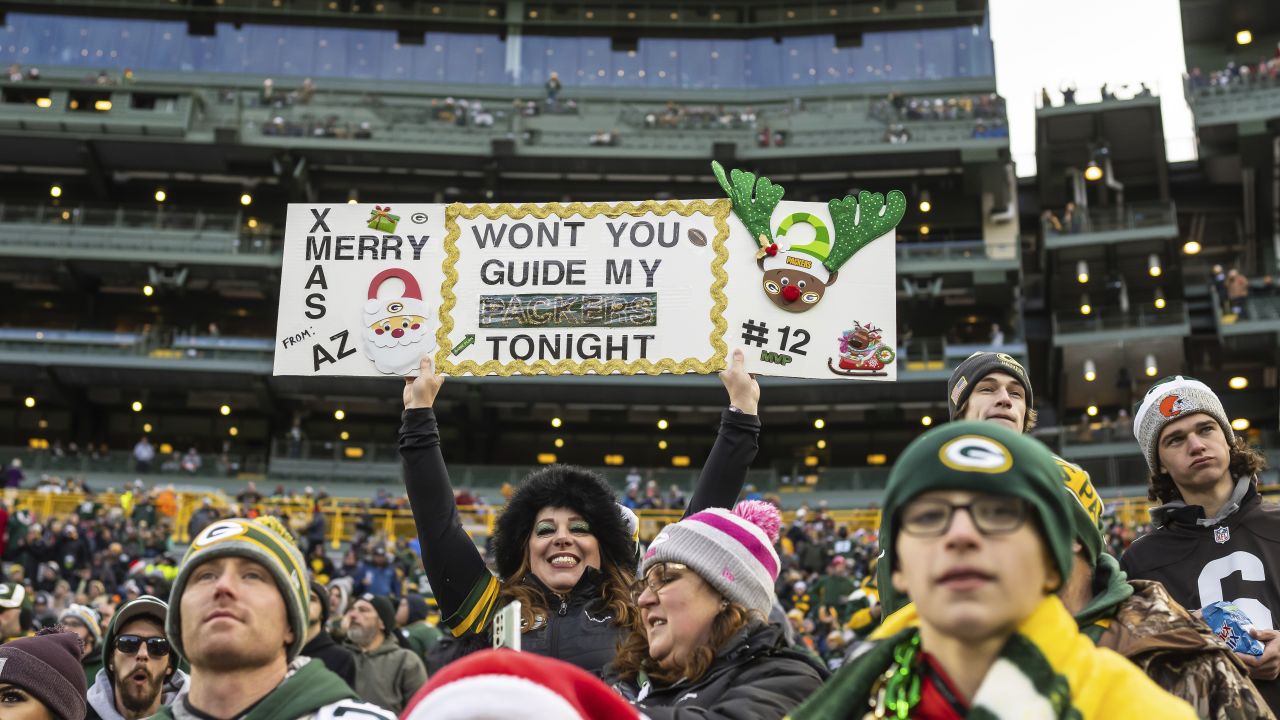 NFL fans celebrate the holidays