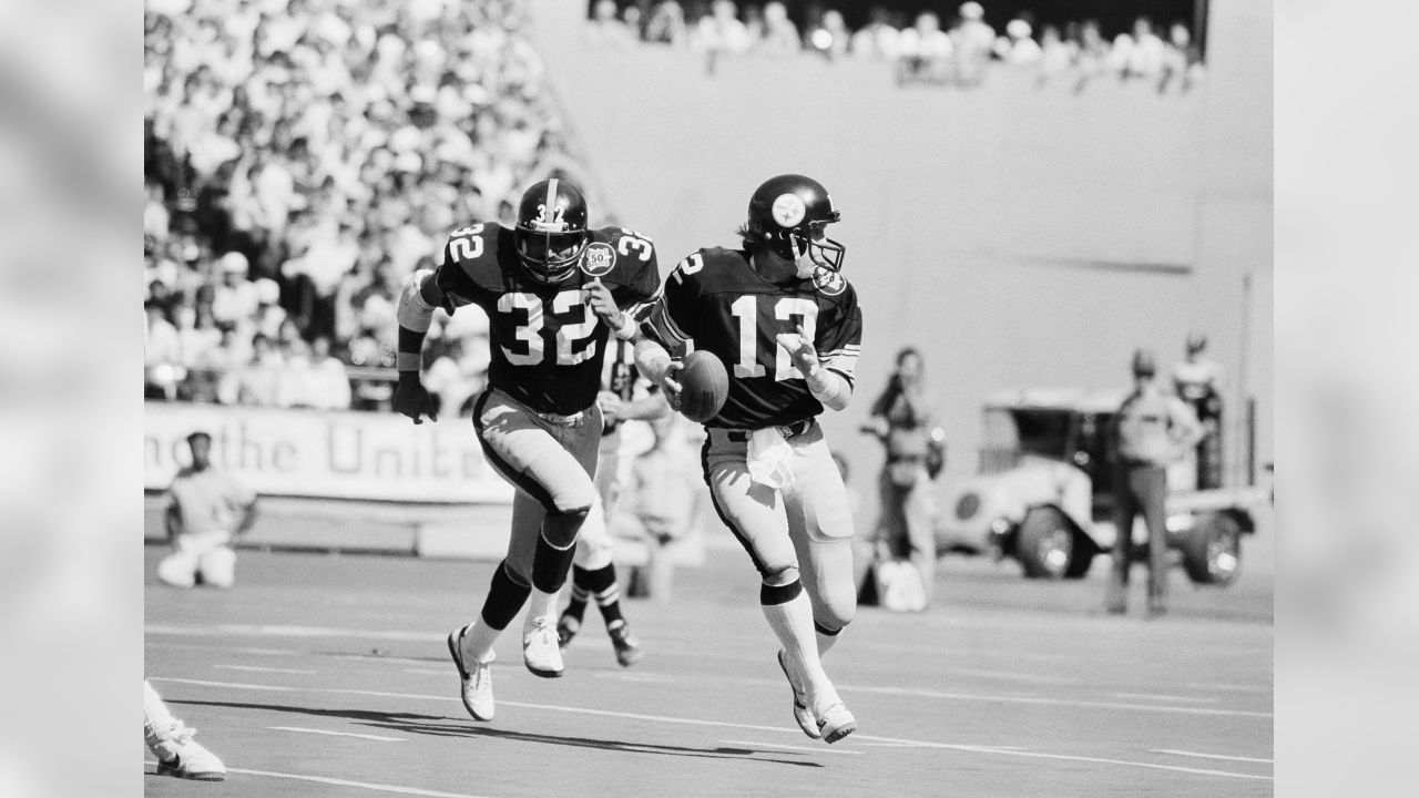 Terry Bradshaw & Lynn Swann Pittsburgh Steelers Fanatics Authentic  Autographed 16 x 20 Black & White Photograph