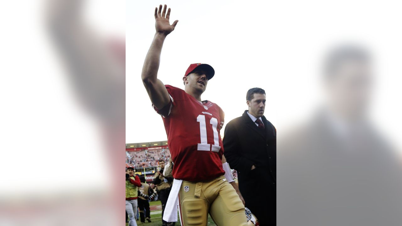 San Francisco 49ers linebacker Aldon Smith (99) celebrates during the third  quarter of an NFL football game against the Arizona Cardinals in San  Francisco, Sunday, Dec. 30, 2012. (AP Photo/Marcio Jose Sanchez