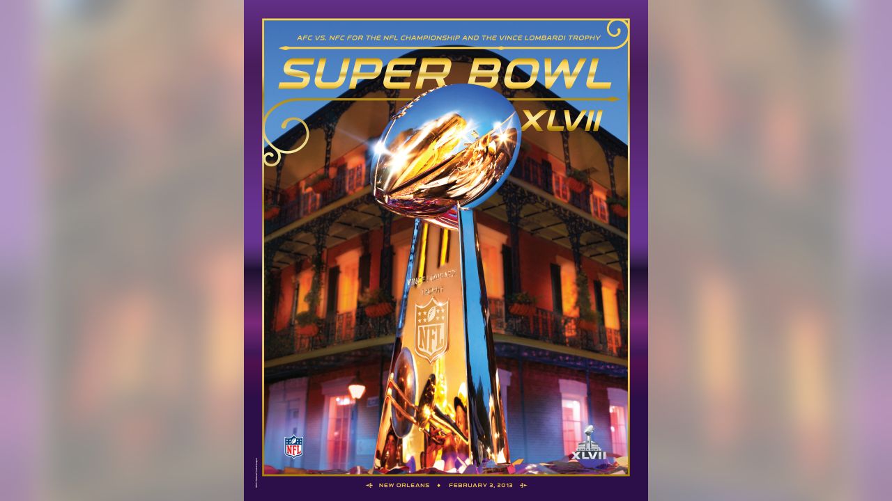 SUPER BOWL 47 NATIONAL PROGRAM XLVII 2013 SAN FRANCISCO 49ERS SUPERBOWL 57  LVII