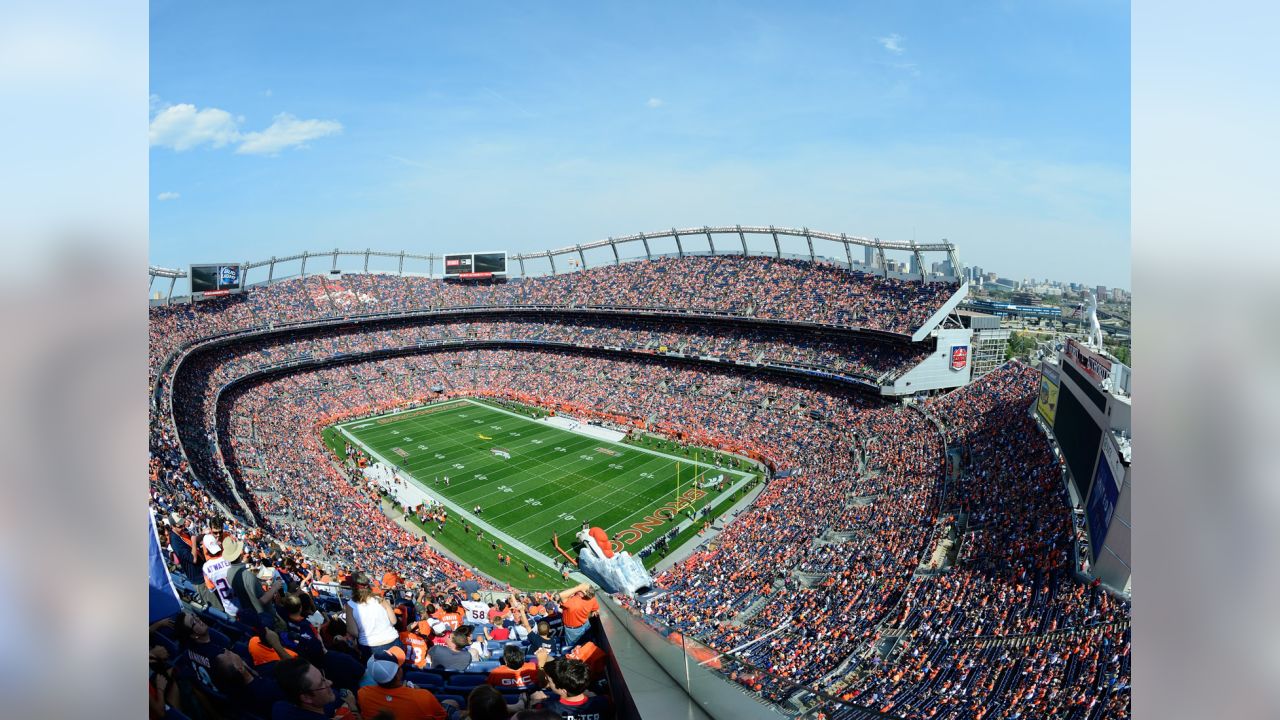 Denver Broncos Panoramic Fan Cave Poster - Empower Field at Mile