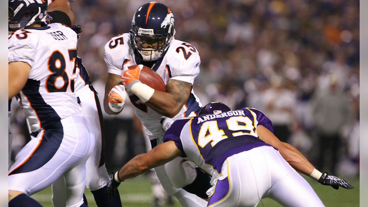 Denver Broncos running back Correll Buckhalter (28) runs against