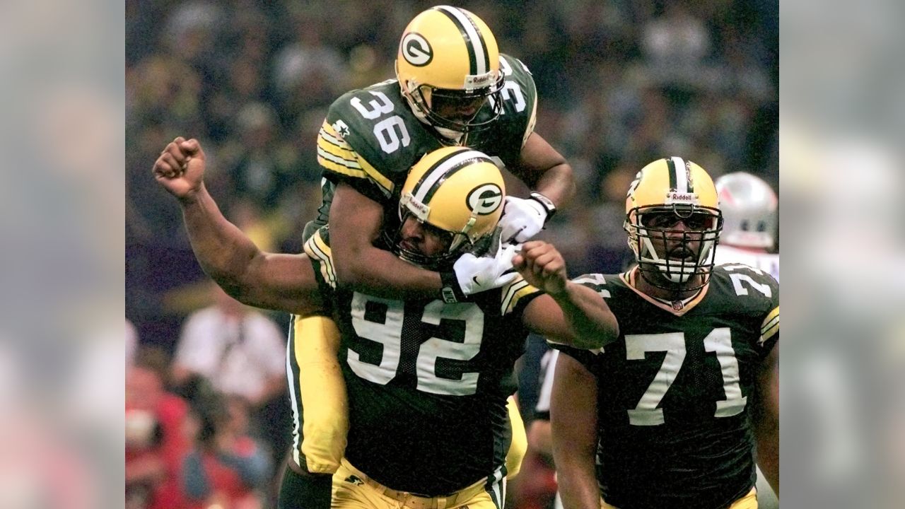 Green Bay Packers - SUPER BOWL Green Bay Packers Andre Rison celebrates his  first quarter touchdown against the New England Patriots during Super Bowl  XXXI in New Orleans Sunday Jan. 26, 1997.