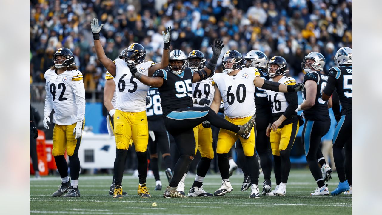 Pittsburgh Steelers offensive tackle Dan Moore Jr. (65) looks to make a  block during an NFL football game against the Jacksonville Jaguars,  Saturday, Aug. 20, 2022 in Jacksonville, Fla. The Steelers defeat