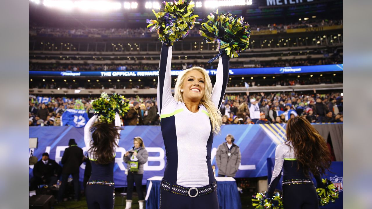 A group of Seattle Seahawks fans celebrate the win following the Super Bowl  XLVIII at MetLife Stadium in East Rutherford, New Jersey on February 2,  2014. The Seattle Seahawks whipped the Denver