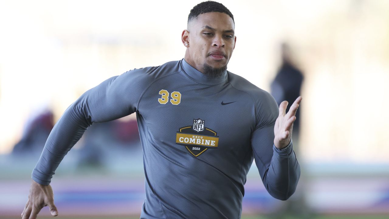 SC State football trio works out for NFL at HBCU Combine