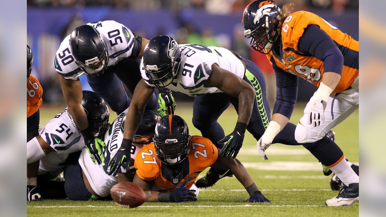 Denver Broncos cornerback Champ Bailey (24) in action against the Seattle  Seahawks at the Super Bowl XLVIII at MetLife Stadium in East Rutherford,  New Jersey on February 2, 2014. MetLife Stadium hosts