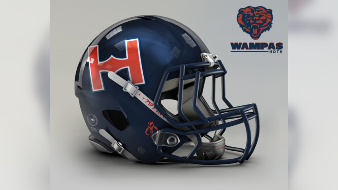 21 NFL Helmet Redesign- Bears  Chicago bears helmet, Chicago