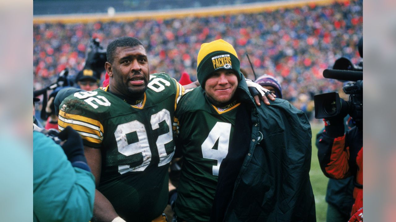 Green Bay Packers quarterback Brett Favre watches a replay on a stadium  video monitor during the second half of an NFL football game on Thursday,  Dec. 21, 2006 in Green Bay, Wis. (