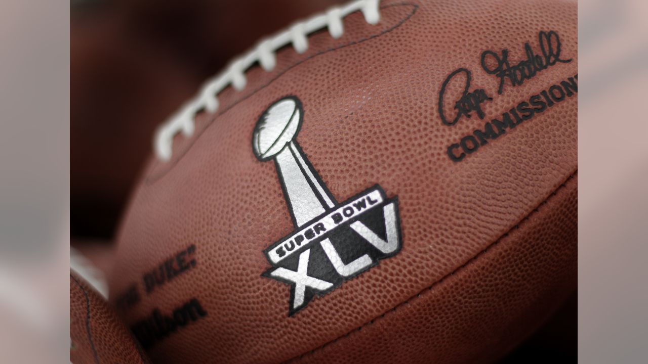 Super Bowl XLV footballs roll off the assembly line