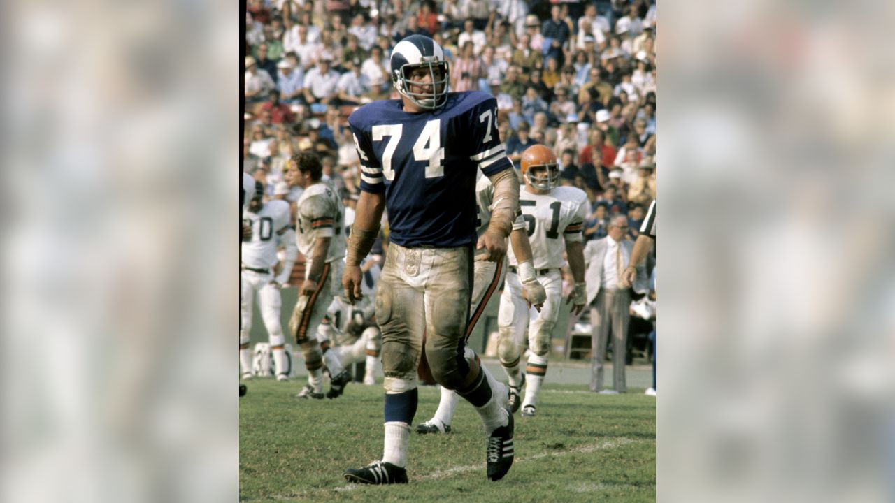 Men/Women/Youth #74 Merlin Olsen Los Angeles Rams Vapor Limited