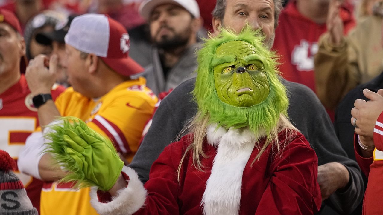 NFL fans celebrate the holidays