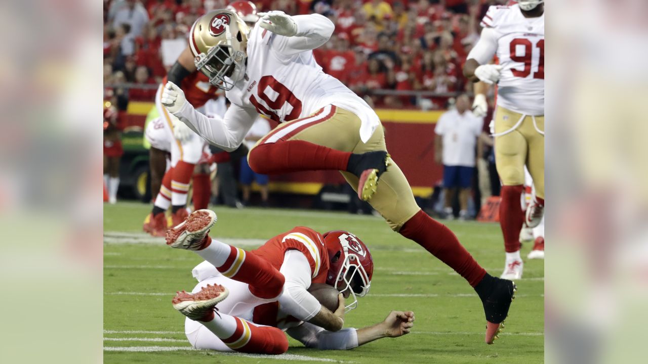 San Francisco 49ers fullback Tyler McCloskey (47) runs for a