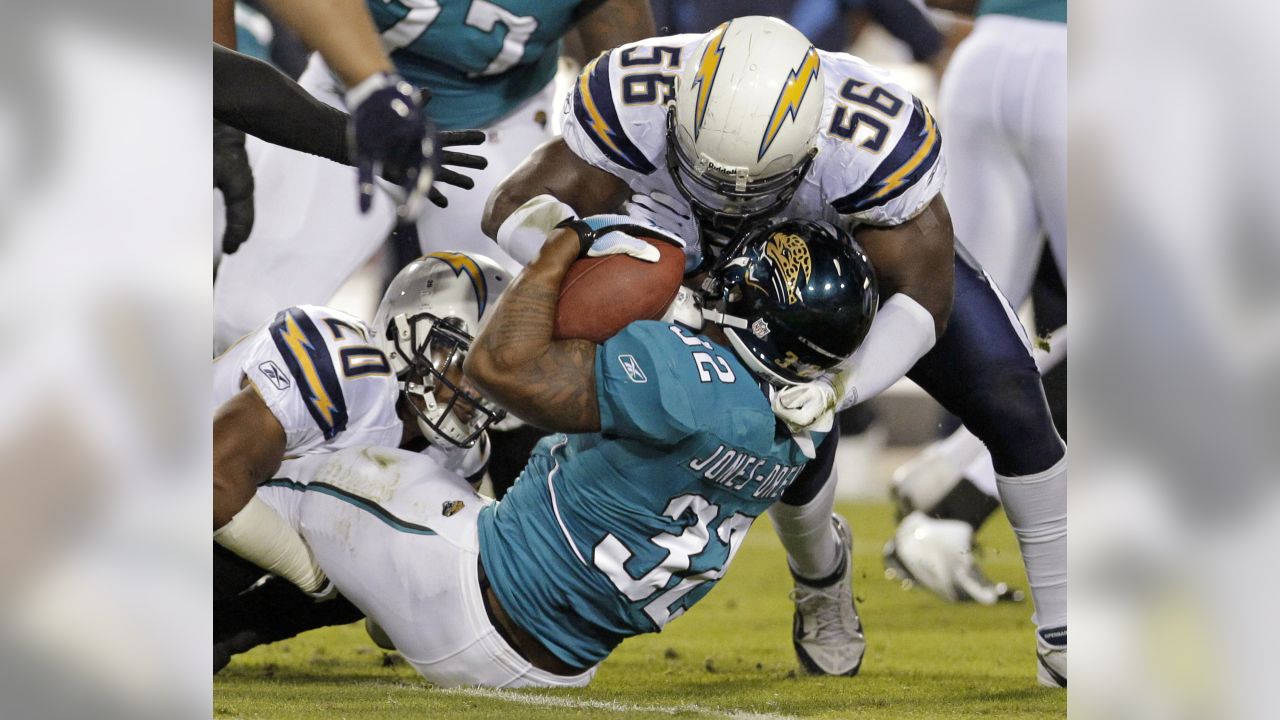 San Diego Chargers wide receiver Malcom Floyd scores on a 52-yard touchdown  reception against the Jacksonville Jaguars during the third quarter of an  NFL football game Monday, Dec. 5, 2011, in Jacksonville