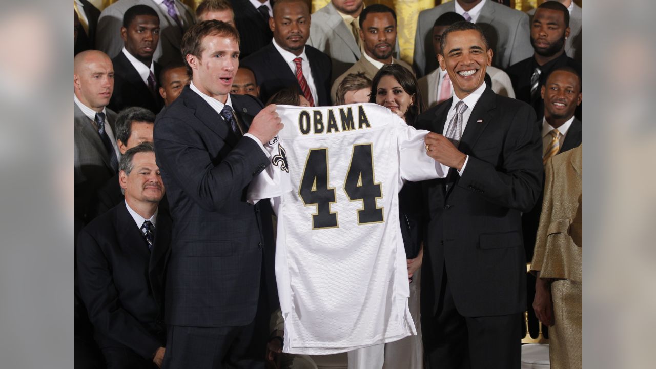 The Saints visit the White House